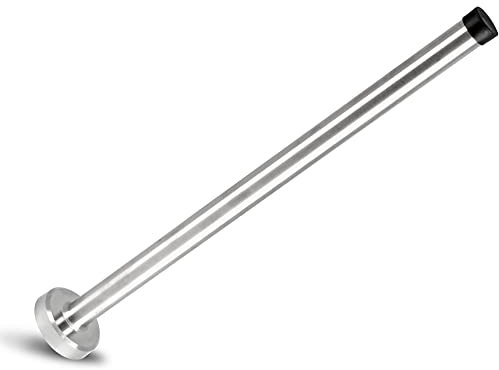 BokWin 12 Inch Wall-Mounted Door Stopper, Extra Long Door Stop, Heavy Duty Stainless Steel Door Stopper with Sound Dampening Rubber Bumper for Protects Your Walls from Damage