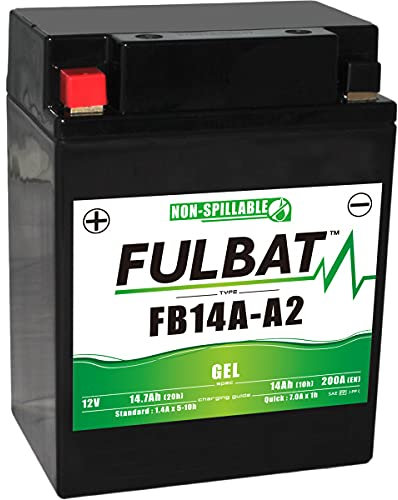 Fulbat - Batteria Fulbat GEL SLA FB14A-A2 GEL 12V 14AH 200 AMPS 134x88x176 + sinistra