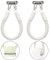 Niciksty 2pcs Rope Toilet Roll Holder, Toilet Roll Holder Industrial Rope, Nautical Retro Toilet Paper Holder, Toilet Roll Holder Wall Mounted for Bathroom, White