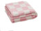 YT-KOKE Vintage Karierte Gestrickte Wurfdecken, Leichte und Weiche Geometrische Decke, Lässige Decke Geeignet für Frauen und Männer (Pink)
