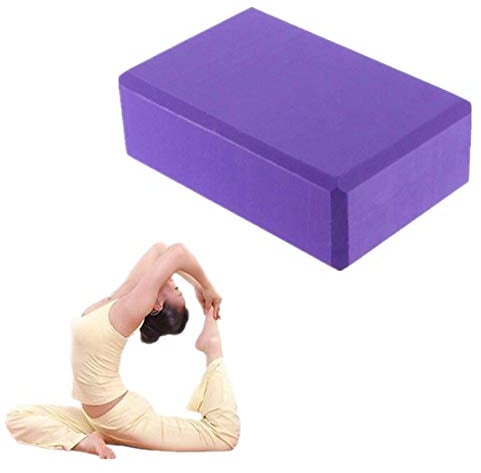 BOduShang Yoga Set Yoga Block Pilates Kopfblock Yoga Starter Kit Yoga Block Set Yoga-Blöcke Schaumblock mit hoher Dichte Yoga-Unterstützungsblöcke Purple,1pc