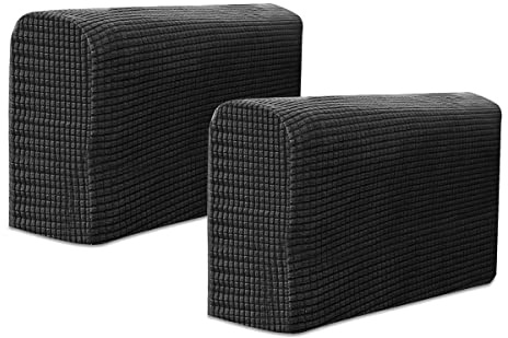 DOERDO DD Stretch Sofa Armrest Covers | Armchair Slipcover Protector, Couch Arm Covers for Home Office Recliner Sofa, Spandex Jacquard, Anti-Slip