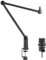 Maclean MC-898 - Soporte de micrófono profesional con gestión de cables integrada, brazo de micrófono ajustable de 3/8 a 5/8, soporte de mesa máx. 1 kg