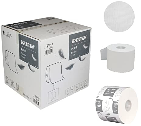 Papier toilette katrin plus système 2-laags 800l-large 36 rouleaux blancs