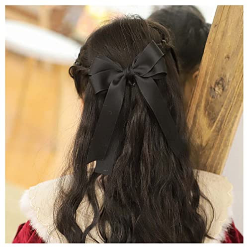 Cimenexe Pinces À Cheveux Vintage En Soie Noire Barrettes Noeud Papillon Noir Barrette Barrette Noeud Papillon Noir Pince À Cheveux Noeud Papillon En Soie Accessoire Cheveux Pour Femmes Et Filles
