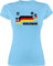 Shirt Damen - 2026 Fussball WM Fanartikel - Deutschland Trikot mit Name und Nummer Germany - M - Hellblau - Deutschland. Tshirt em Trikots fußball German Funshirts für Frauen Deutschland-t-Shirt