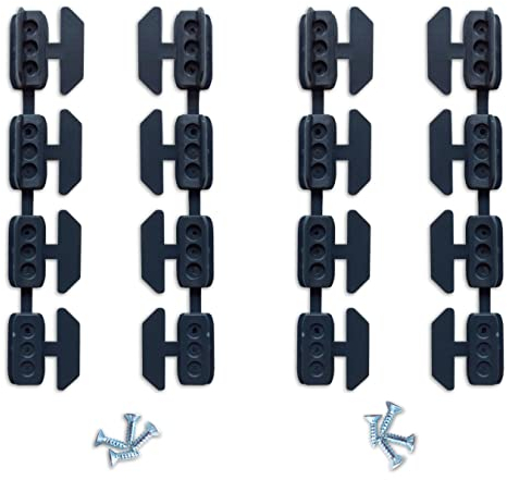 Estika Plissee Halterungen mit Bohren - 4 Stück - Anthrazit - Plissee zum Anschrauben ersatzteile