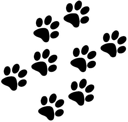 Auto Aufkleber Pfotenabdruck,Niedliche Katzenpfote Hundepfoten Aufkleber Pfoten Hund Katze Aufkleber Sticker Lustige Aufkleber Dekorativer Motorrad Aufkleber für Auto Dekoration Styling Aufkleber
