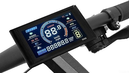 Ebike LCD-Display, 24-72V E-Bike Elektro LCD-S966 Bunte Display Bedienfeld, E-Bike Zubehör für Elektrofahrrad Roller Vereinbarung Nr. 2