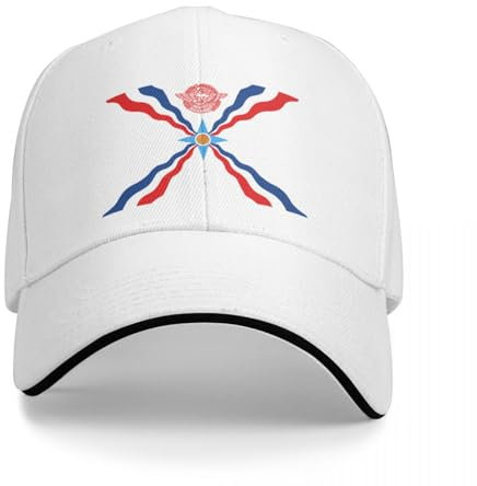 YUONME Baseballmütze Assyrische Flagge Baseball Cap Golf Wear Snapback Cap Hut Damen Herren Geschenk