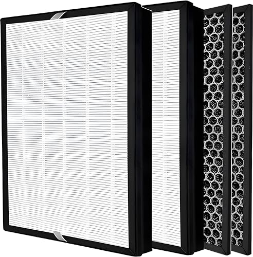 2x Filterset kompatibel mit Philips Aktivkohle FY2420 & HEPA Filter FY2422 Luftreiniger Luftreiniger 2000-Serie