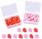 100 Stück Herzförmige Reißnägel, Niedliche Kunststoff Herz-Pinnnadeln, Liebesherz-Pinnnadeln Rot und Rosa, Herzform Push Pins mit Aufbewahrungsbox für Kartenmarker/Korkbrett/Schule/Büro/Pinnwände