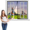 Magnetic Screen Window 210 x 160 cm Door Screen Magnetic Closure, Screen Door Protector for Dogs, Mesh Screen Door with Magnets, Large Pet & Kid Friendly【Black】