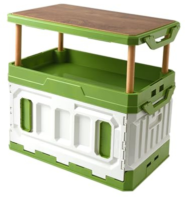 Ergocar Innen- Und Außenlagerbox, Klappende Camping -Aufbewahrungsbox Kann Die Oberseite Der Aufbewahrungsbox Mit Großer Kapazität Mit Türen Anheben, Die Für Kleidungsstaaten