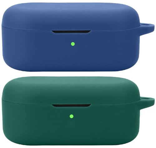 Akancy compatibile per OPPO Enco Buds2 Pro Custodia per cuffie,[Supporta la ricarica wireless] [Custodia protettiva antiurto] Custodia protettiva in silicone protettiva per cuffie (blue Green)