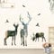astylishome Wall Stickers for Kitchen Green Tree Forest Sticker Deer Decals Stick on Wallpaper for Home Living Room Bedroom Sofa Backdrop TV Walls Decoration 0615