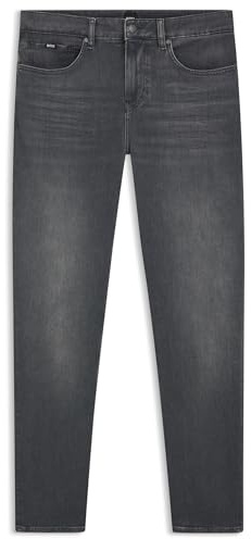 BOSS Maine Regular-fit Jeans Aus Grauem Stretch-Denim
