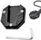Almohadilla De Placa De Soporte Lateral Para Motocicleta, ExtensióN de Caballete Universal,Motocicleta Accesorios Resistente Al Desgaste para Superficies Exteriores