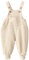 Happy Cherry Bambini Salopette in Velluto a Coste Regolabili Pantaloni a Bretelle Neonati Pagliaccetti Cotone Senza Maniche con Tasche per Autunno Primavera Beige 30 Mesi