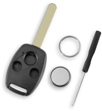 For HONDA Civic Key Fob Accord Key Case 2006 Pilot Fit CRV Ridgeline Jazz FRV Insight Civic CR-Z S2000 3 Buttons Car Key Fob Case Shell Battery CR1620
