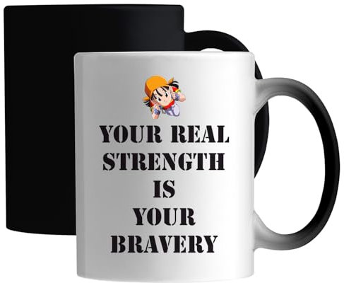 Pan your real strength is your bravery Color Changing Mug White