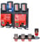 Support mural métallique 3 en 1 pour chargeurs, batteries et perceuses Milwaukee - Compatible avec les chargeurs M12-18C/M12-18FC/M18 DFC - Support de batterie pour batteries Milwaukee M12 12 V et M18