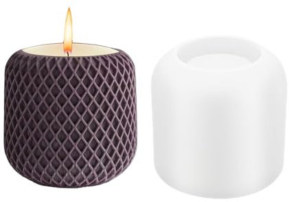 Silikonformen GießFormen, Zylinder Silikonform Vase, DIY Gießform Beton, Handgefertigte Zylinder Kerzenhalter und Vase für Blumentöpfe, Duftkerzen, und DIY Harzguss 75ml