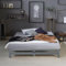 Homestyle4u Palettenbett 140x200 Doppelbett mit Matratze Lattenrost Bettgestell Bett Holzbett Grau Massivholzbett Kiefer