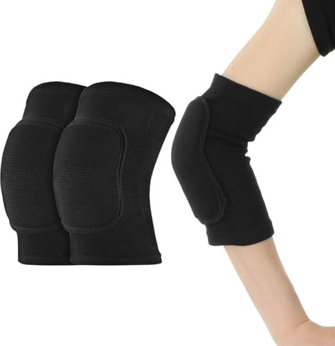 1 Paar Ellenbogenschoner, Kinder Ellenbogen-Ärmel, Ellbogenschoner Mit Dicker Schwamm-Polsterung, Dehnbar Baumwolle Ellenbogenschützer Für Sport Tanz Volleyball Basketball Radfahren Ellenbogenbandage