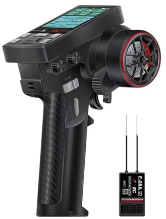 Qomcsrl CT-8B 8Ch-Sender-Fernbediener 2.4GHz Radio+F-08A-Empfänger für RC-Modellauto-Bootsdrohne Quadcopter Accessoires A
