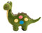 EQLEF 1 Pedazo Verde Lindo Dinosaurio Juguetes de Peluche para niño (Verde)