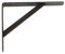 Amig - Équerre d'étagère murale | Console pour étagère | Support étagère en Acier | Coleur: Noir | Dimensions: 500 x 325 | Poids max.: 185 kg