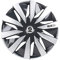Satz Sparco Radzierblenden Lazio 15-Zoll Grau/Silber