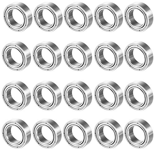 sourcing map MR106ZZ Kugellager 6x10x3mm Doppelt Geschirmt, 20 Stück | Miniatur Tief Rillenkugellager Kugellager Rollenlager Skateboard Bearings Skateboard Kugellager Mini Kugellager Bearings