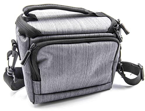 vhbw Polyester Foto-Tasche grau kompatibel mit Kamera Nikon CoolPix L330, L830, L840, P520, P610