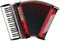 Zupan Juwel IV 96 EF/MH Akkordeon (38 Diskanttasten, 4-chörig, 9+1 Register, inkl. Trageriemen mit Querriemen, Poliertuch und Luxuskoffer) Shadow Red