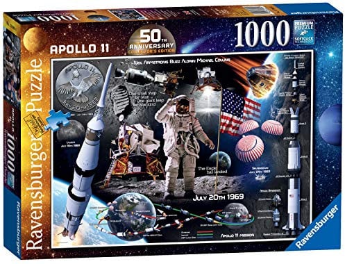 Ravensburger 50th Anniversary Moon Landing 1000pc Jigsaw Puzzle