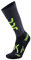 UYN Herren Run Compression Fly Socke, Anthracite/Yellow Fluo, 41 EU