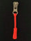 Slantastoffe Zipper Anhänger Schieber Gummi Reißverschluss bunt gemischt (Neonorange, 5 St.)