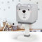 Dalber Kinder Tischlampe Nachttischlampe kinderzimmer Little Teddy Bär Tiere, Grau, 64571, E14