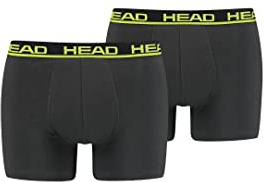 HEAD Herren Basic Boxer Pant Shorts Unterwäsche Unterhose 2 er Pack