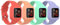 TiMOVO Kinder Uhrarmband Kompatibel mit Garmin Vivofit jr 3 4 Stück Weiche Silikon Ersatzband Verstellbare Uhrenarmband Sportarmband für Junge Mädchen - Red & Orange & Light Green & Light Purple