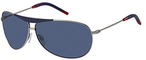 Tommy Hilfiger Herrenbrille, Ruthenium/Blau, 69/9/130