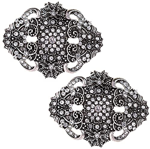 LOVE SHOES Damen 2 Schuhclips Antiksilber Vintage Schmuck Clip Schuhe Beautiful Marrakech