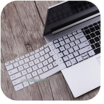 Keyboard cover Keyboard Protection for Dell Xps 13 9300 Xps 13 9310 Laptop 13.3 Inches 13.4 Inches Xps13 Xps9300 Xps9310 2020-White