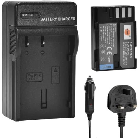 DSTE D-LI90 (2800mAh/7.4V) Battery and Charger Kit Compatible with Pentax K01 K-1 K-7 K-7D K-5 645D K-5IIS K-5II