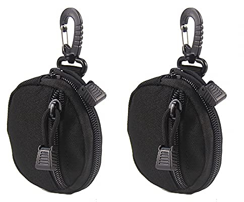 Tactical Coin Purse, 2 Stück Taktische Geldbörse, Hängende EDC-Beutel mit Haken für Münz-Headset-Schlüsselanhänger