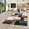 Pergamon Kurzflor Wohnzimmer Designer Teppich Maui Modern Grün Bunt Trend in 5 Größen