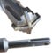 SDS Plus Drill Bit Diameter 6 mm x 210 mm Total Length Masonry Hammer Drill Concrete Drill Quadro-X for Masonry Four-Edged BohrFUX