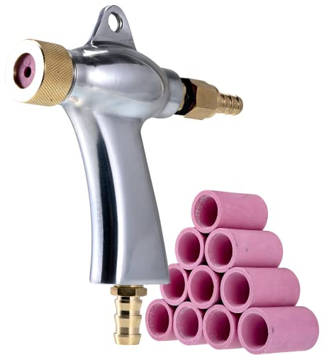 Sand Blaster Gun, Sandblasting Sandblaster Gun Kit for Sandblast Blast Cabinet with 10Pcs Ceramic Nozzles